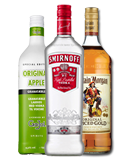 spiritus, alkohol, vodka, Bacardi, Captain Morgan