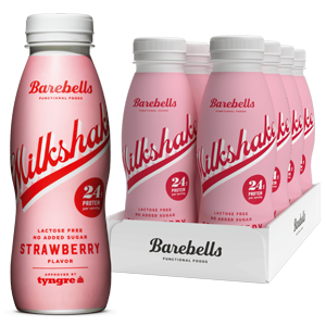 Barebells Strawberry Milkshake 33.0 plastflaske