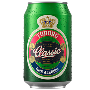 Tuborg Classic 0,0% 33.0 dåse