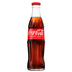 Coca-Cola 25.0 glasflaske